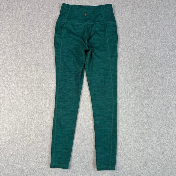 Manduka Presence Leggings Green Womens S Compression Yoga Heathered High Waisted - Picture 1 of 10